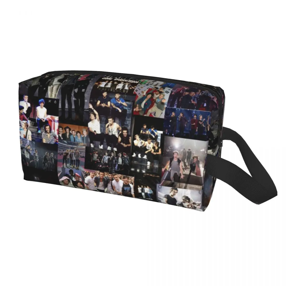 Travel One Directions Tattoos Toiletry Bag Portable British Music Makeup Cosmetic Organizer Women Beauty Storage Dopp Kit Case