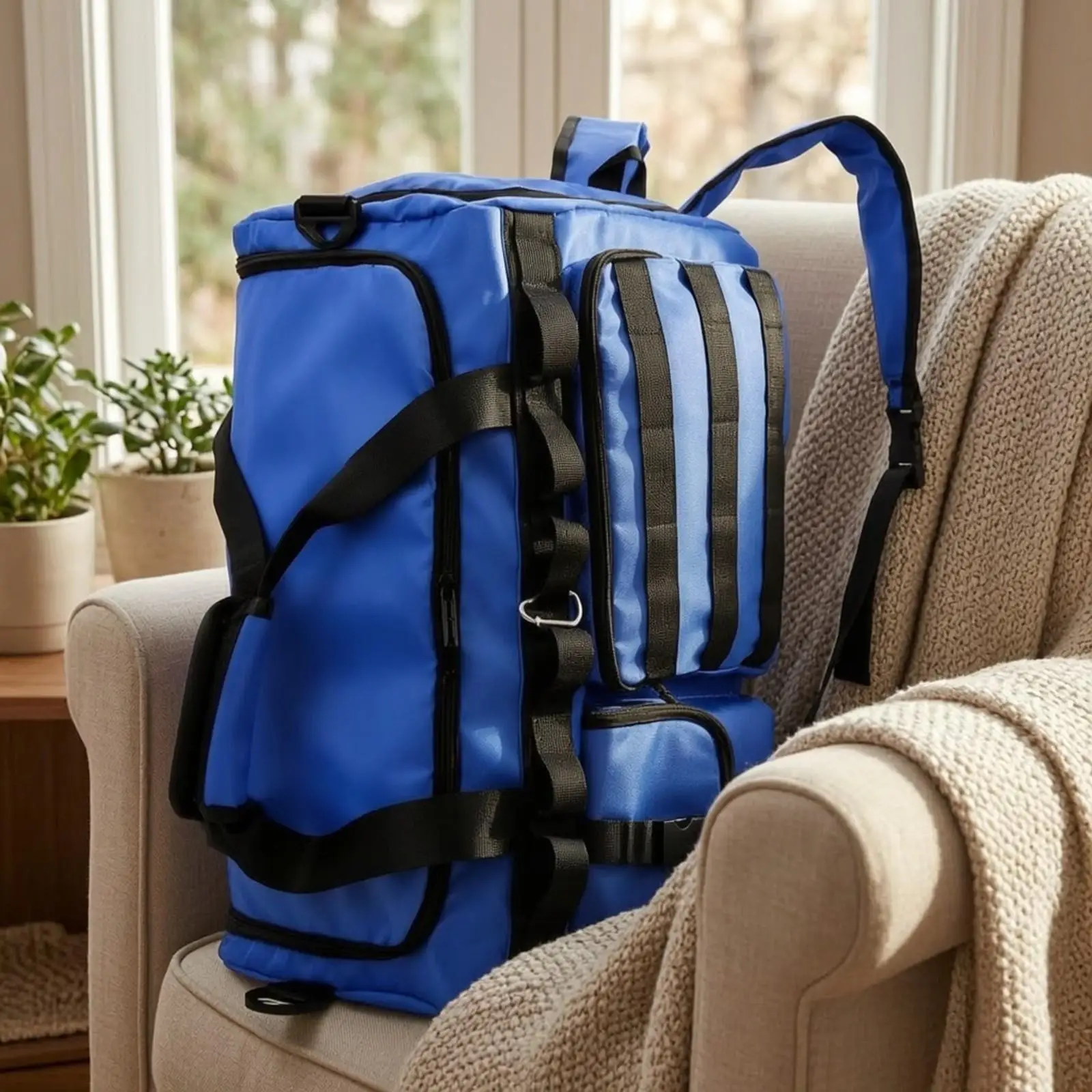 Travel Backpack Multi-Compartment Backpack Duffel Bag Versatile Spacious for Travelers, Gym, Commuting
