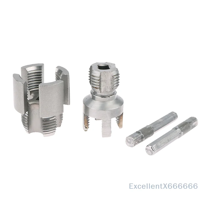 Pipe Thread Cutting Tool Electric Drill Compatible PVC Pipe Inner Outer Hole Threads Opener PVC Thread Maker Tool 1/2" 3/4" Tool