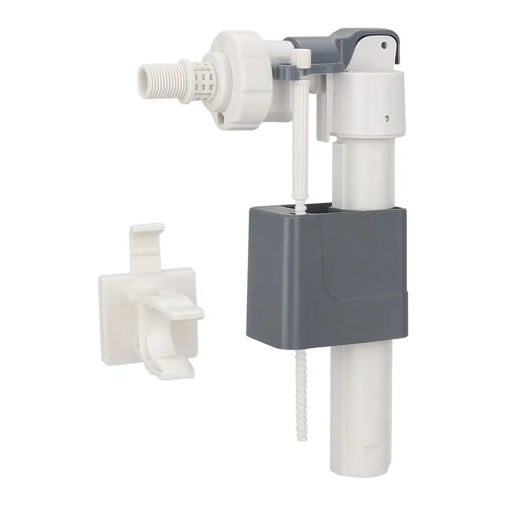 Grey Plastic G3/8 In Wall Water Tank Inlet Valve For Hanging Toilet Cistern Fill Valve Bathroom Plumbing Repair Replacement Part