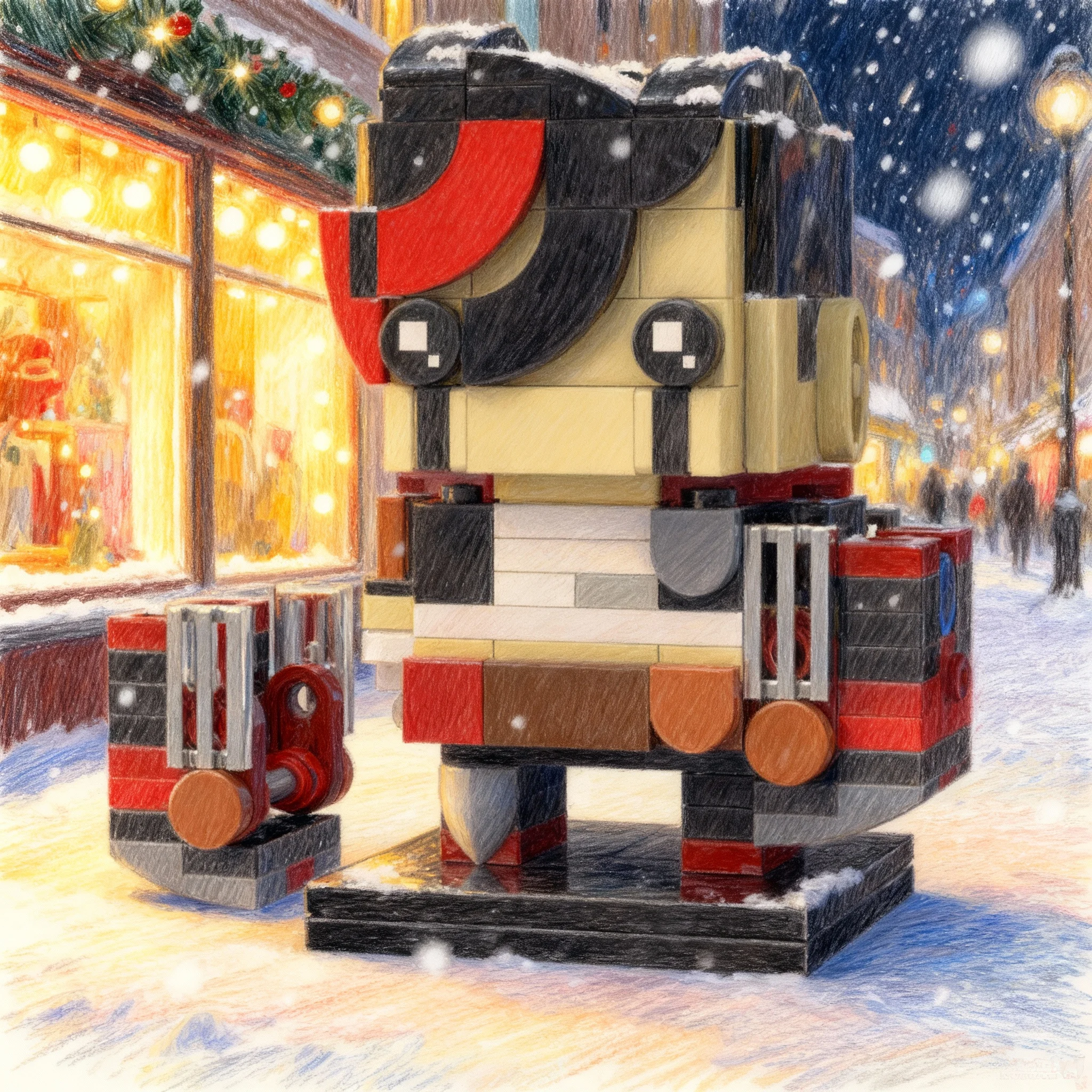 

236 деталей MOC Vi Arcane Brickheadz, конструктор, развивающая игрушка, креативный подарок на Рождество, DIY, для детей