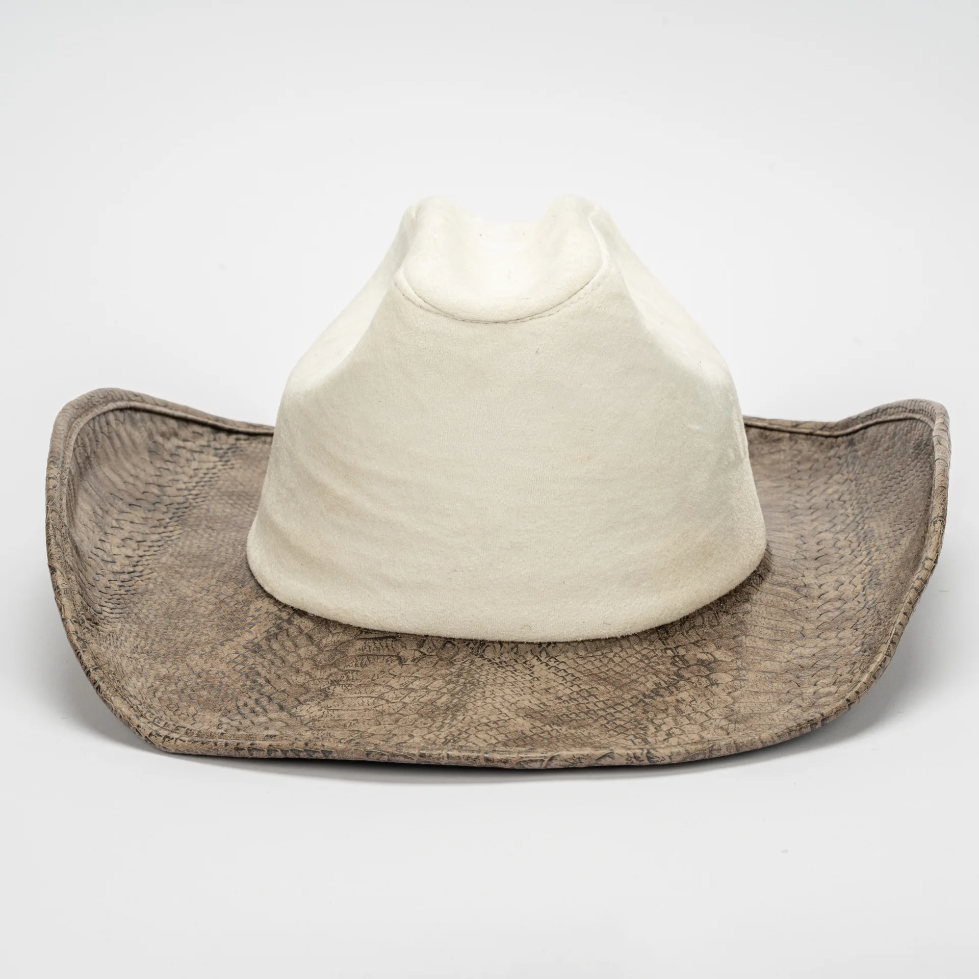 قبعة رعاة البقر من الجلد الغربي مع قبعة جاز واسعة الحواف للنساء في الهواء الطلق للحماية من الشمس من جلد الغزال #3