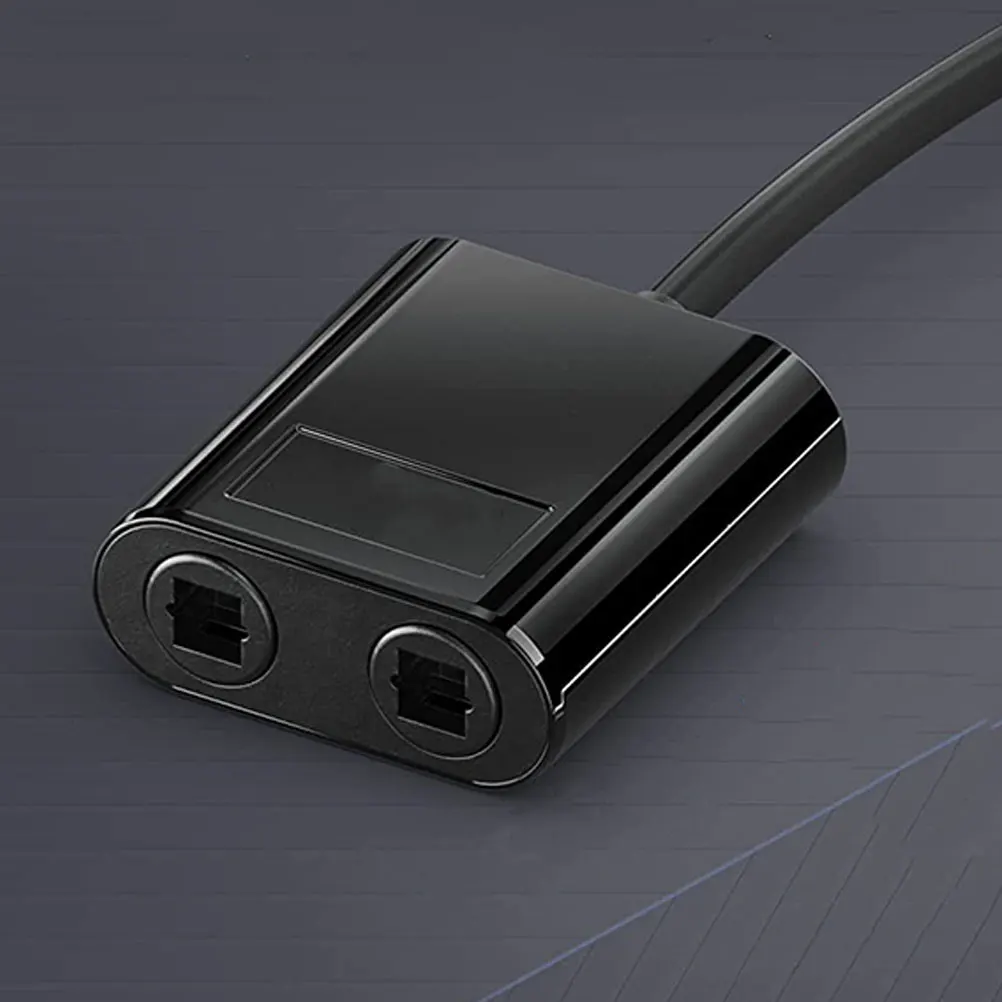 

Optical Fiber Audio Splitter 1-In-2 Out Compact Portable Digital Surround Sound Compatible Receiver 5.1 2.1