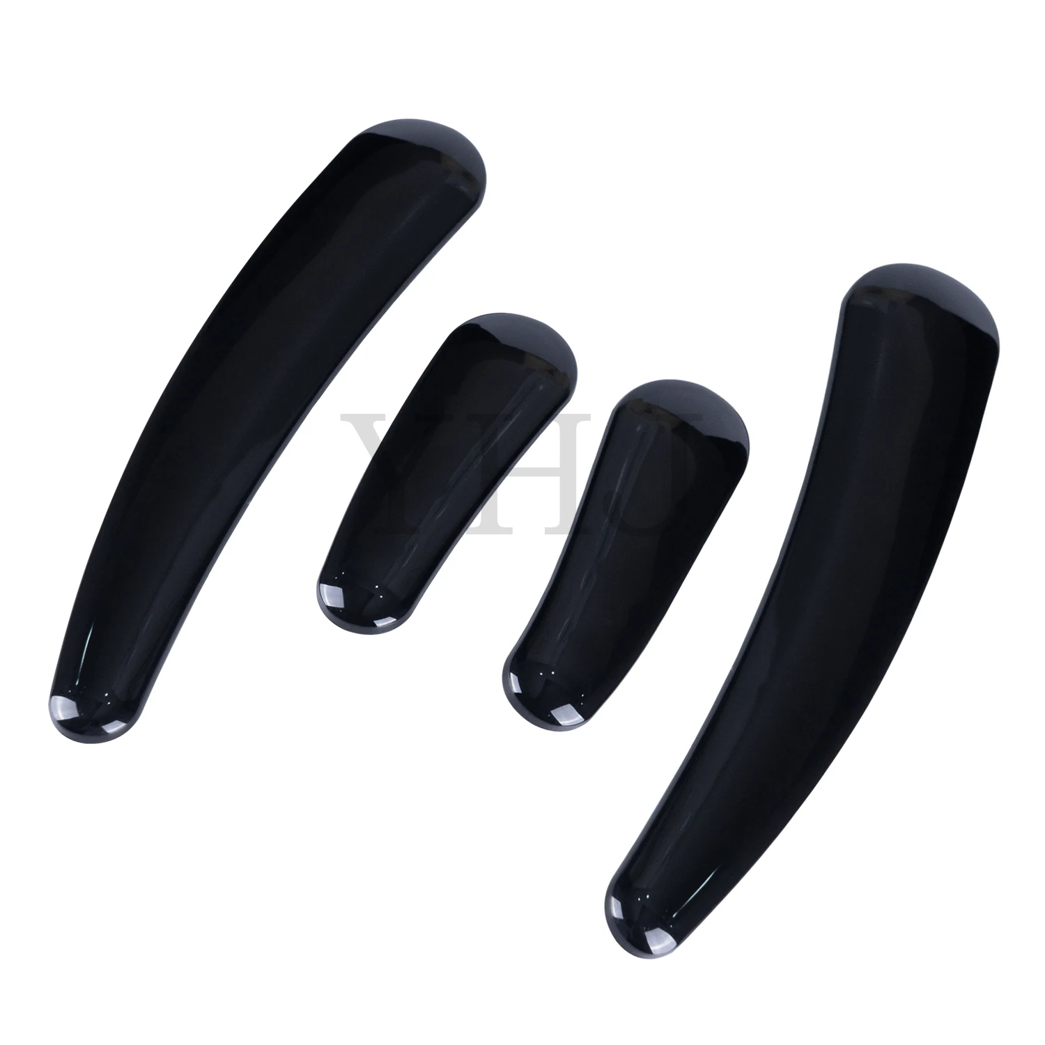 4 قطعة ABS البلاستيك دراجة نارية Swingarm الإطار إدراج ل هارلي سوفتيل FLS FLSTN FXSTC 2008-2017 أسود