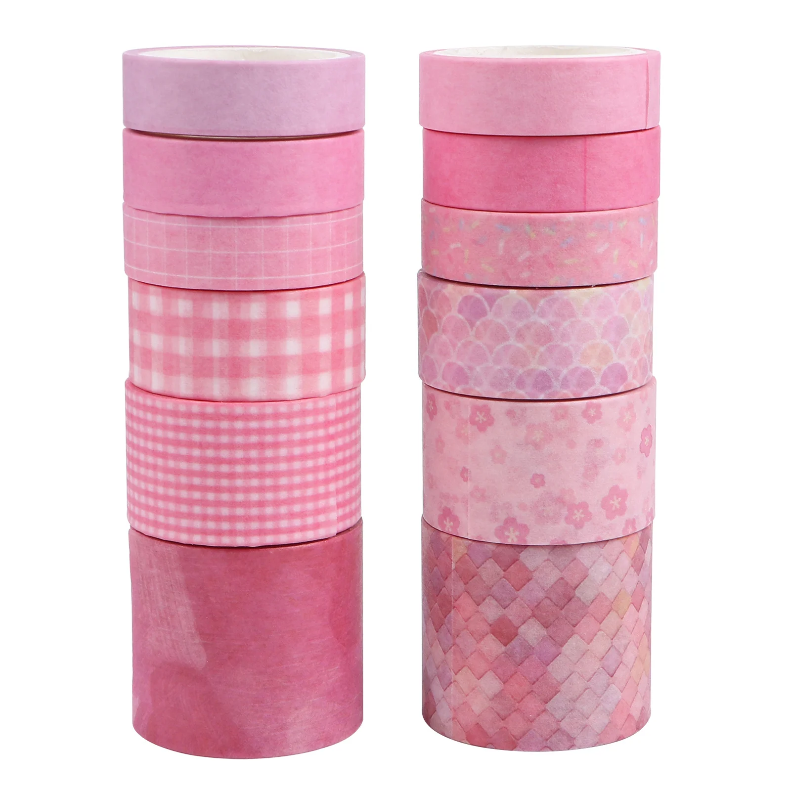 12 قطعة مجموعة شريط اشي عتيق أنماط مشرقة واضحة لسجلات القصاصات والمذكرات صناديق أحمر الشفاه أقلام رصاص شريط مزخرف