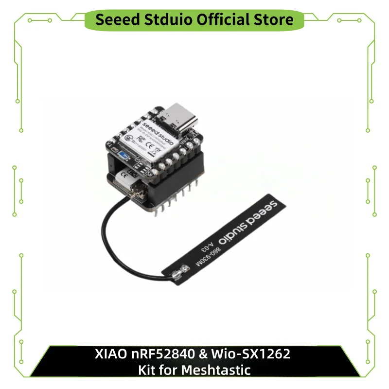 XIAO nRF52840 & Wio-SX1262 Kit for Meshtastic, 868MHZ, 915MHz