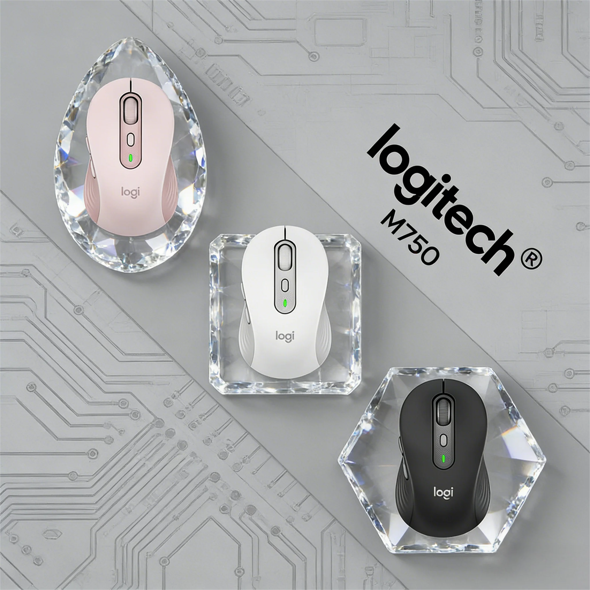 

Эффективная офисная мышь M750, беспроводная связь Logitech Bluetooth, бесшумная синхронизация по перекрестным устройством для бизнеса