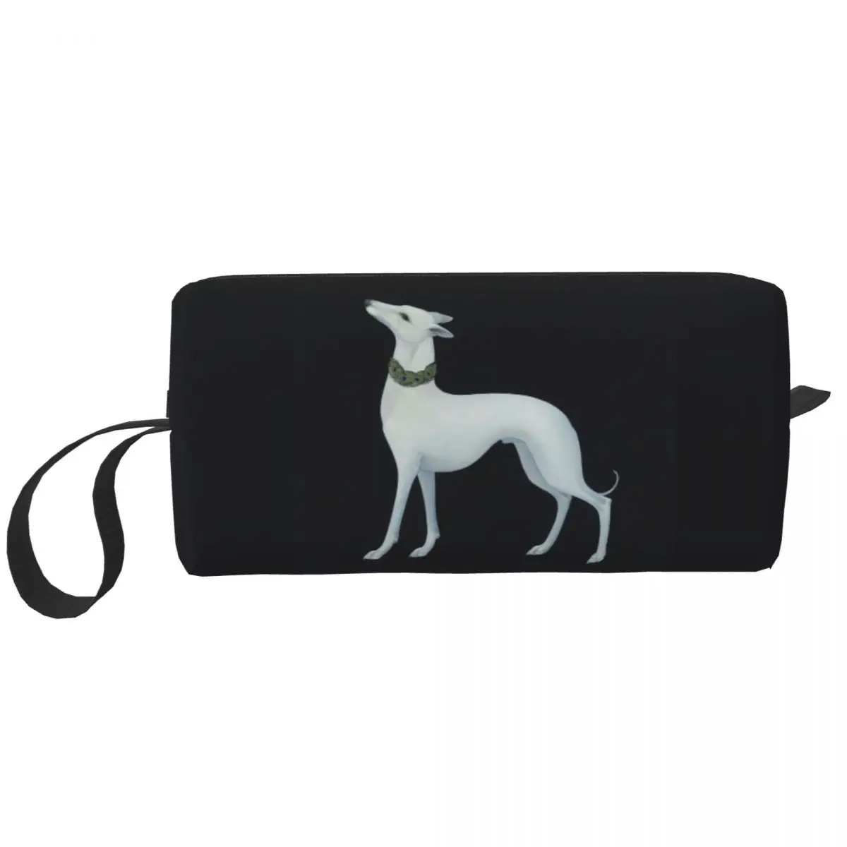 Cute Greyhound Cosmetic Bag Women Cute Large Capacity Whippet Sihthound Dog Makeup Case Beauty Storage Toiletry Bags