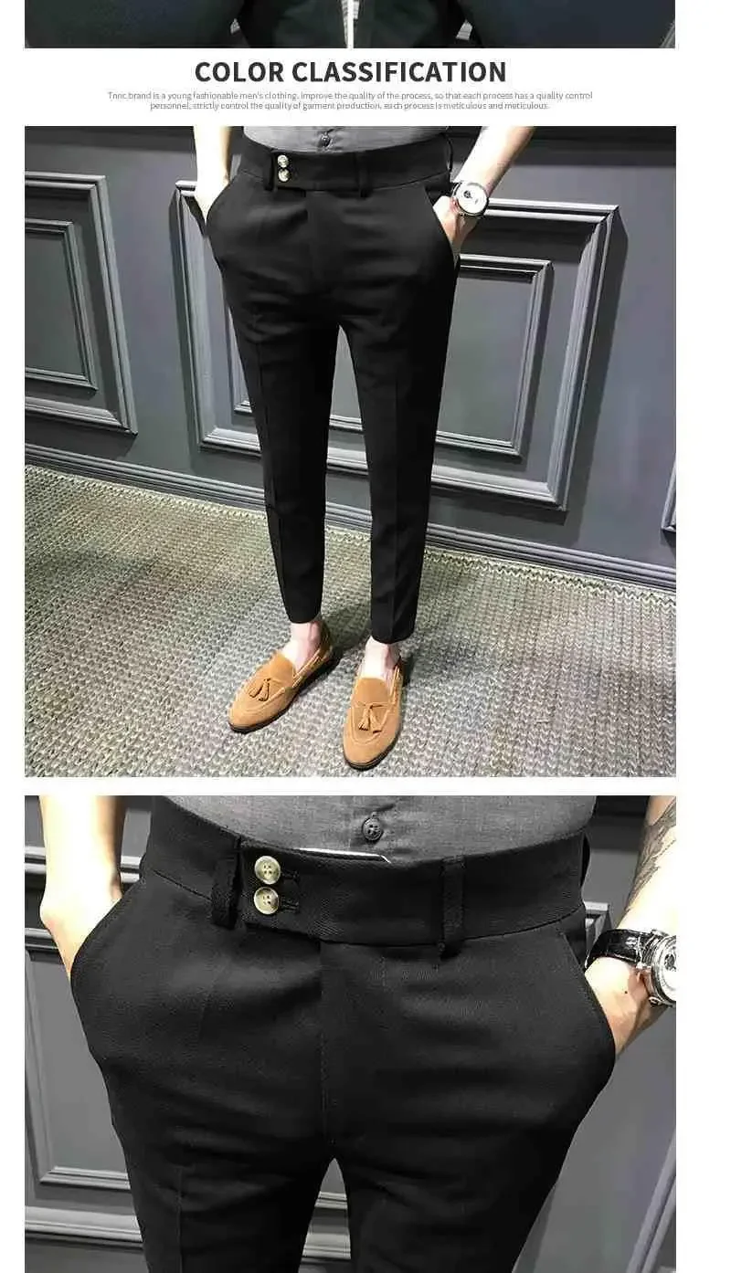 2026 Neue Frühling-Herbst Mode Herren Business-Hosen Männliche Lässige Gerade Hosen S31 Herren Anzughosen – Detail 13