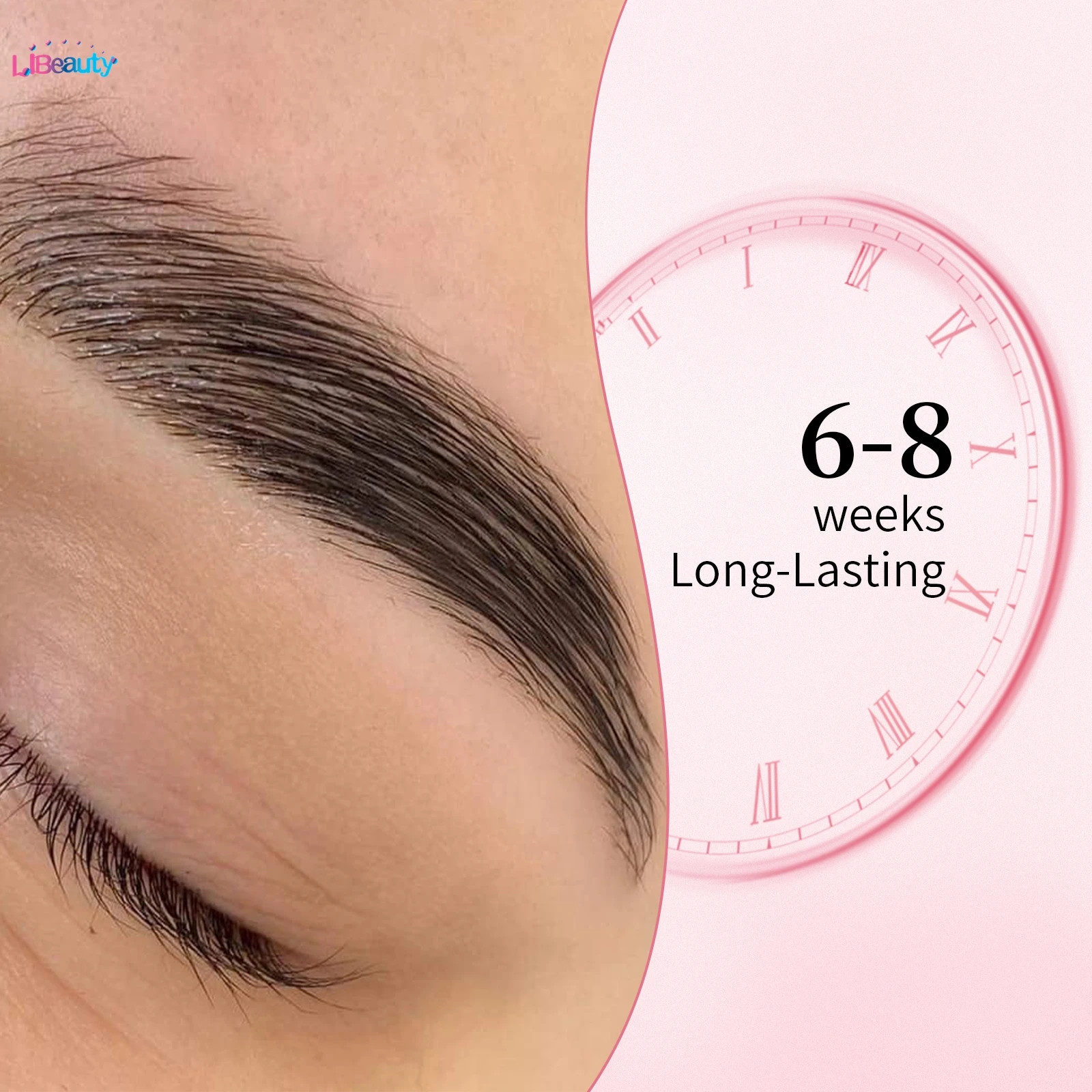 Libeauty Brow Lamination Kit Treatment No Harm Eyelash Enhancer Eyelash Perm Set Lasting 5-8 Weeks Fixation Lash Curling Makeup