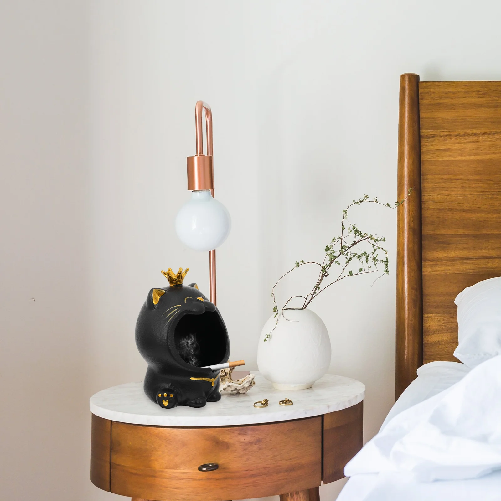 

Декор стола для столовой, керамическая пепельница, настольный бытовой орнамент, украшение для хранения дома