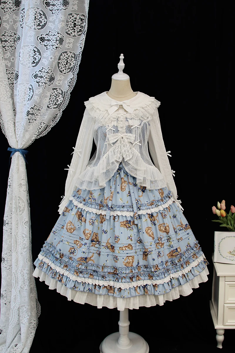 Bluberry & Rabbit ~ Sweet Country Style Lolita JSK Dress di Alice Girl