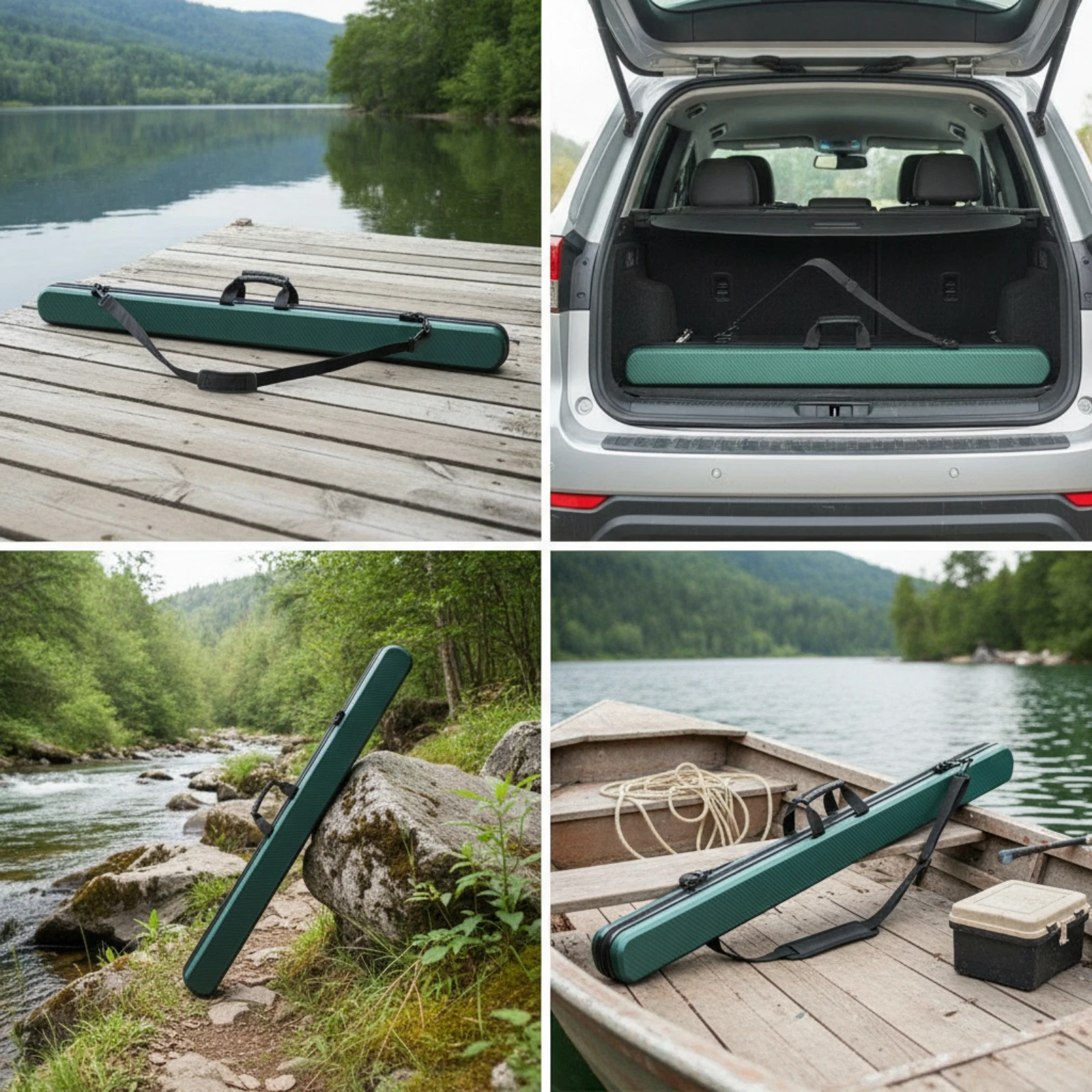 Fishing Rod Case - Hard Shell Fishing Rod Case Portable
