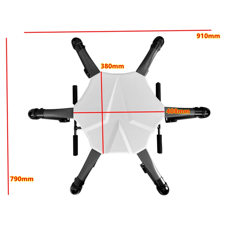 XAERO V1700 1750mm Carbon Fiber Hexacopter Frame for Agriculture Mapping Camera UAV