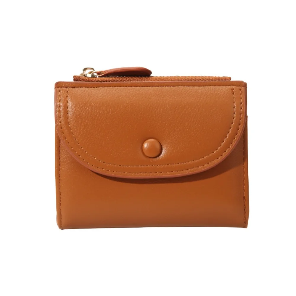 Card Holder Short Style Women Wallet Foldable Delicacy Mini Wallet PU Colorful Cash Wallet Women