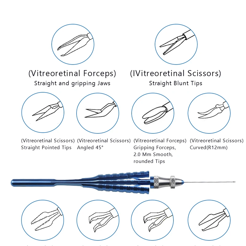 

Ophthalmic Tool Retinal Capsulorhexis Forceps Virtreo-Retinal Instruments Micro Surgical Instruments