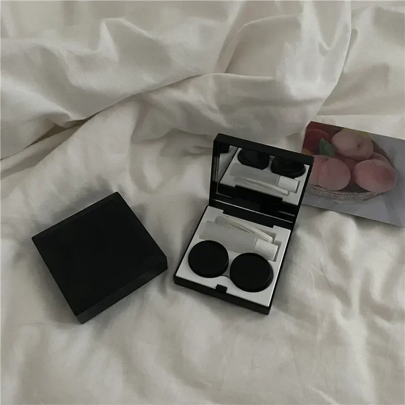 1pcs New Fashion Portable Mini Beauty Eye Box Contact Lens Companion Lens Box Care Box Macaron Style