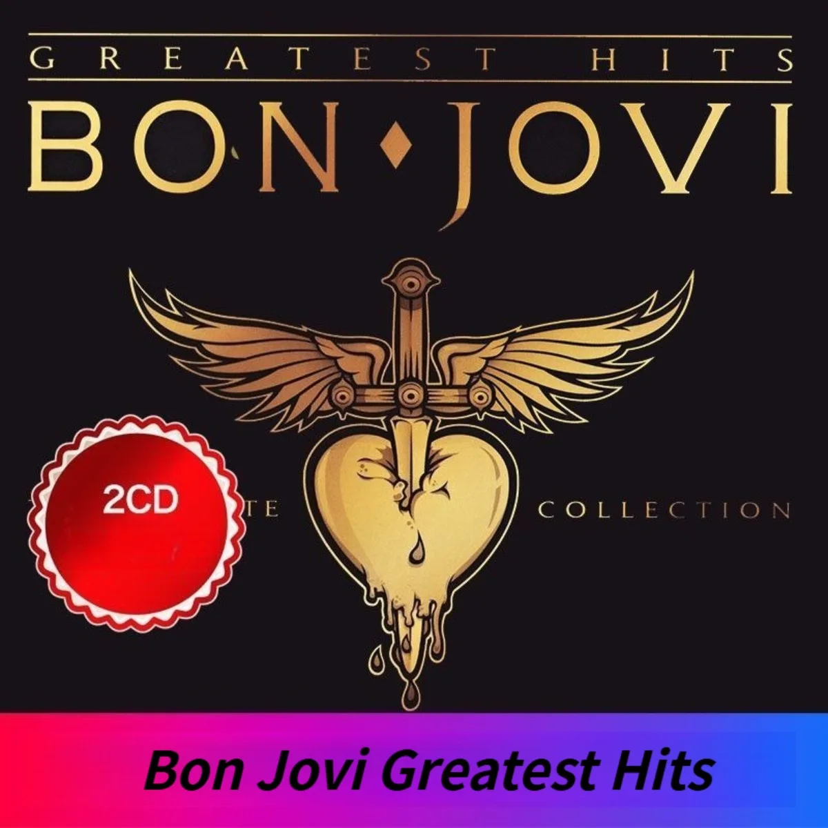 Bon Jovi Greatest Hits The Ultimate Collection, Solo CD, Alta Fidelidad sin Pérdidas, Música Clásica de Rock y Pop, Audio 2CD