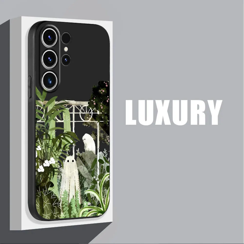 TPU Soft Coque Shockproof Cover Little Ghost Phone Case for Samsung Galaxy S22 Plus S21 5G S20 S23 Ultra S21 FE S24 Ultra S22