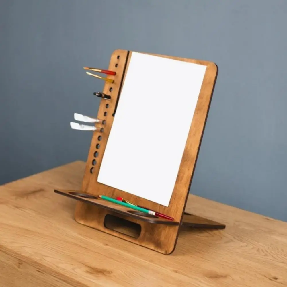

Tabletop Easel Wooden Desk Painting Board with Built-in Handle for Drawing Sketching Reading Portable Art Easel Display Stand