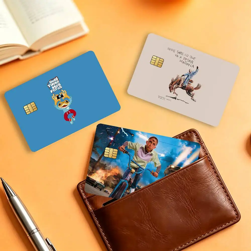 Singer B-Bad B-Bunny Matte Card Stickers For Credit Cards Debit Cards And Transit Cards 4Pcs