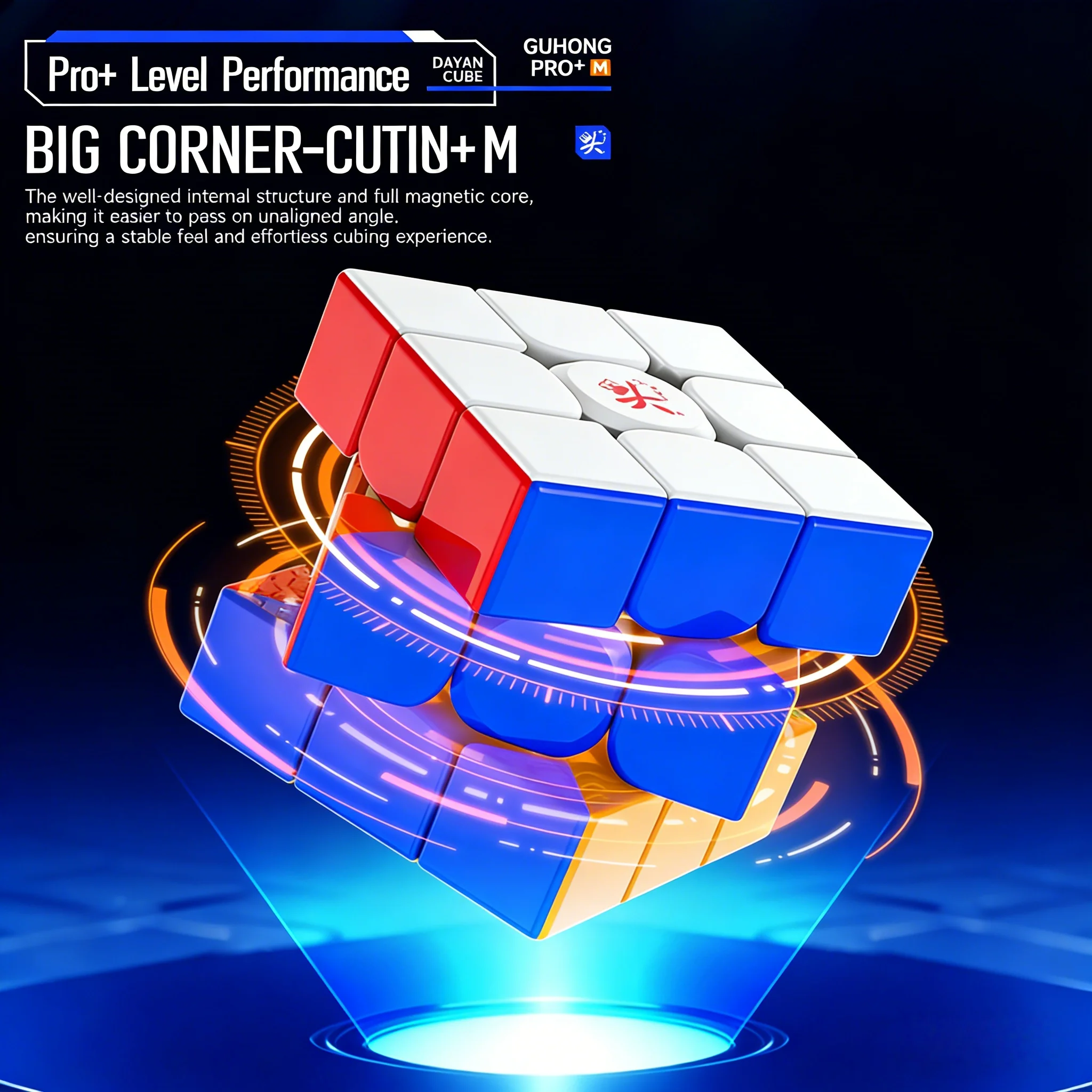 

Магнитный куб DaYan GuHong Pro+ M 3x3x3, улучшенная версия скоростного кубика GuHong, головоломка, игрушка, Cubo Magico, подарок для детей