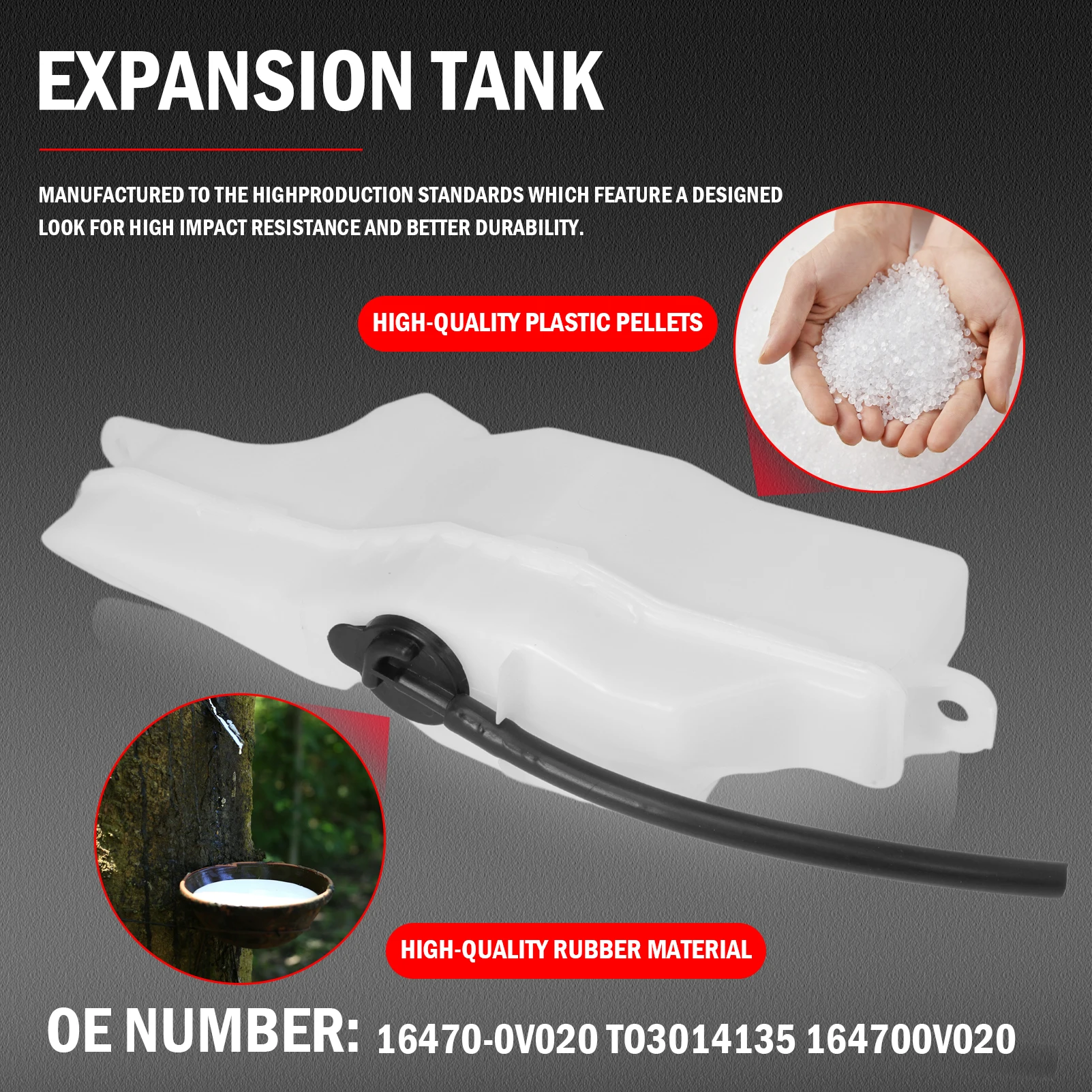 

Бачок охлаждающей жидкости в сборе с крышкой TO3014135 для Toyota Avalon 2013-2018 164700V020