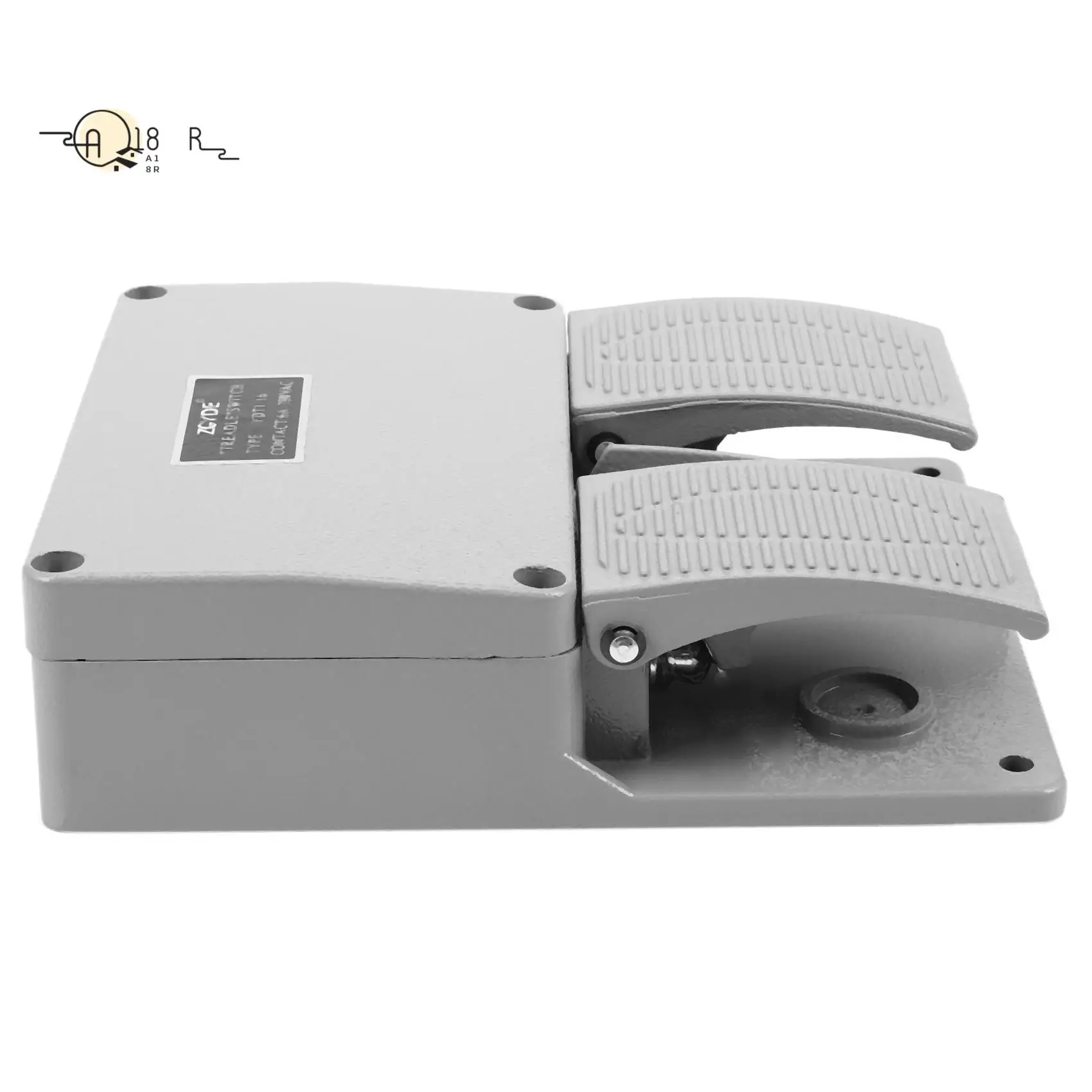 

A18R -Foot Switch YDT1-16 Aluminum Shell Gray Double Pedal Switch Machine Tool Accessories Switch
