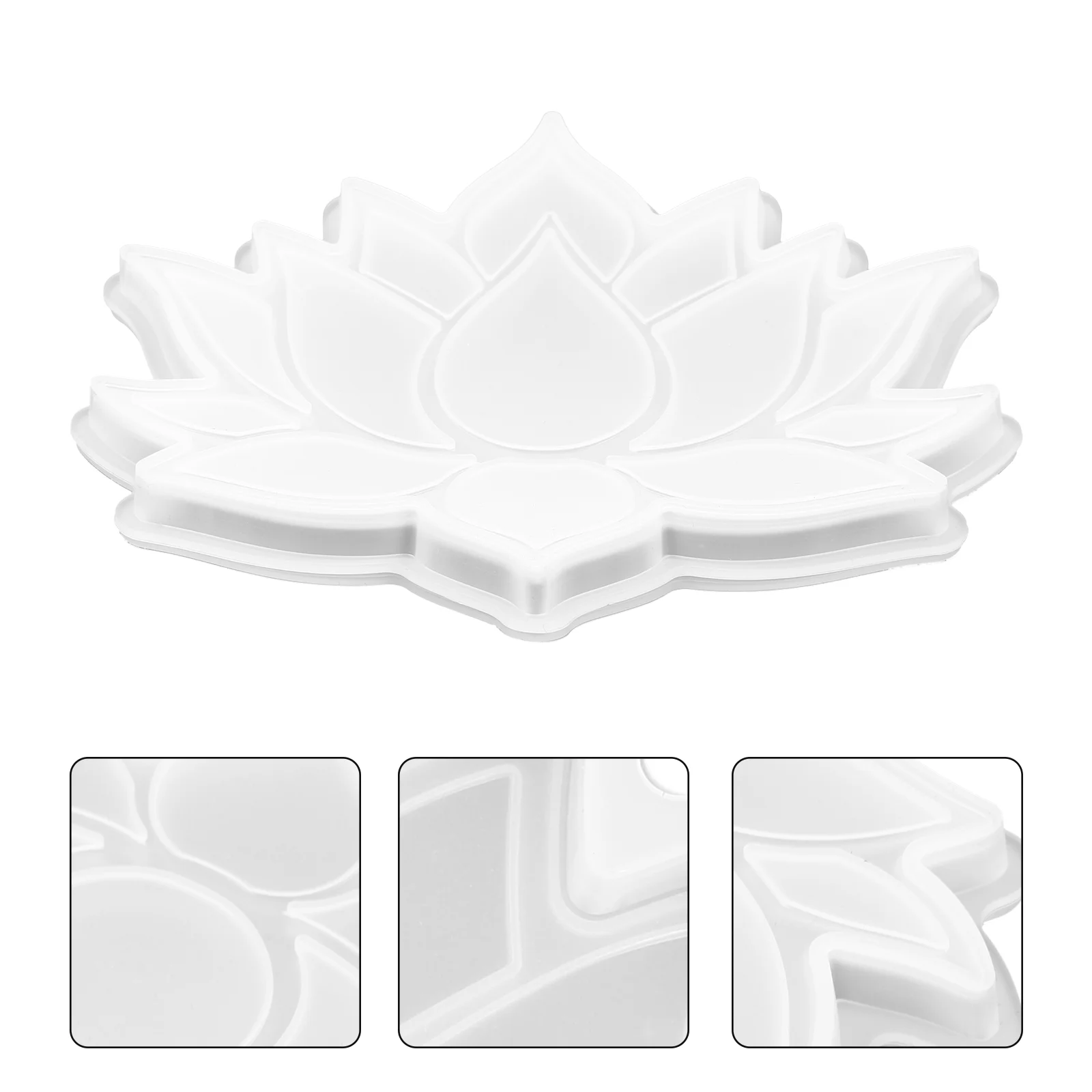 

2Pcs Silicone Mold Crystal Epoxy Handcraft Lotus Cup Mat Making Tools MultiPurpose Craft Accessories