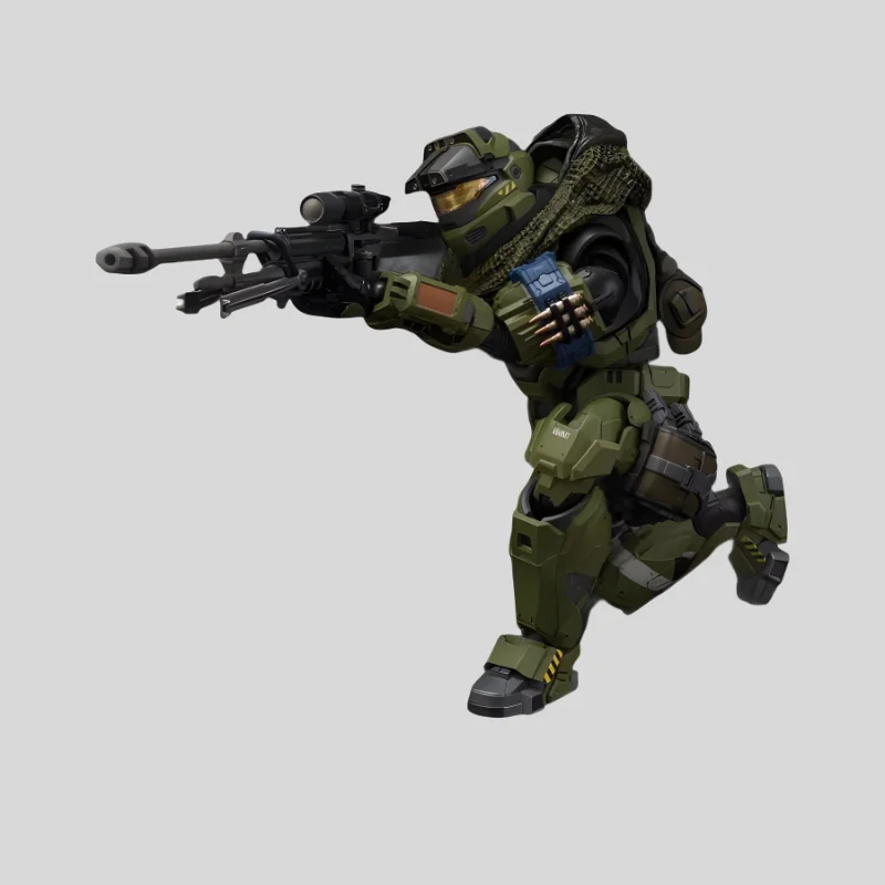18cm  No. 6 Warrior Ornaments 1/12 Master Chief Can Do Authentic Authorization High-precision Soldier Model Collection Toys view 2