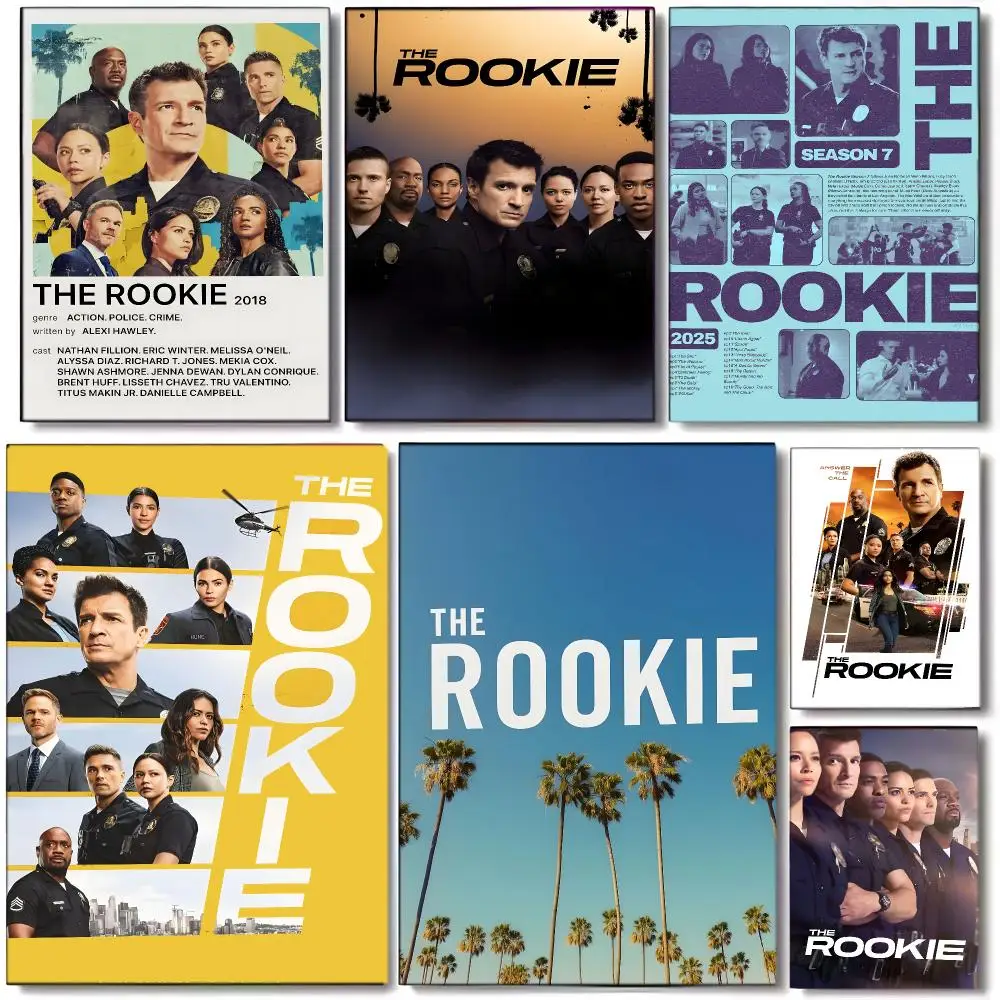 Urban Crime Drama T-The Rookie Poster Wall art print art suitable for living room bedroom bar parlor home decor gift