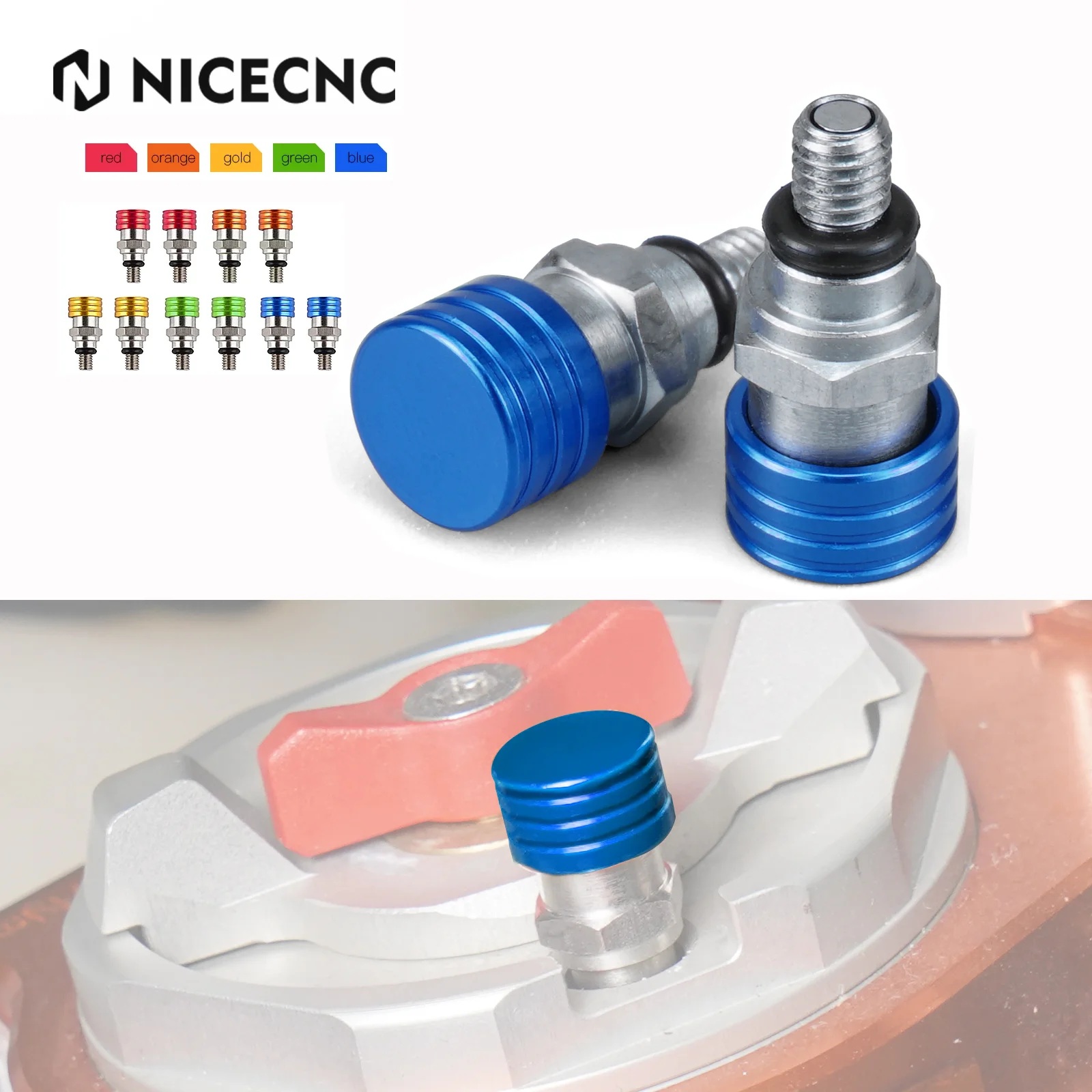 

NICECNC M5x0.8 Fork Air Bleeder Valve For YAMAHA YZ125 YZ250 1989-2011 YZ250F YZ450F 03-11 WR250F WR450F TTR225 TTR230 TTR250