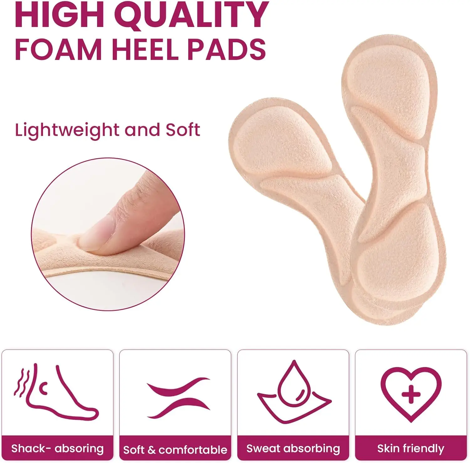 2 قطعة النعال كعب التصحيح لتخفيف الآلام مكافحة ارتداء وسادة منصات قدم الرعاية كعب حامي لاصق الظهر ملصق الأحذية إدراج نعل #2