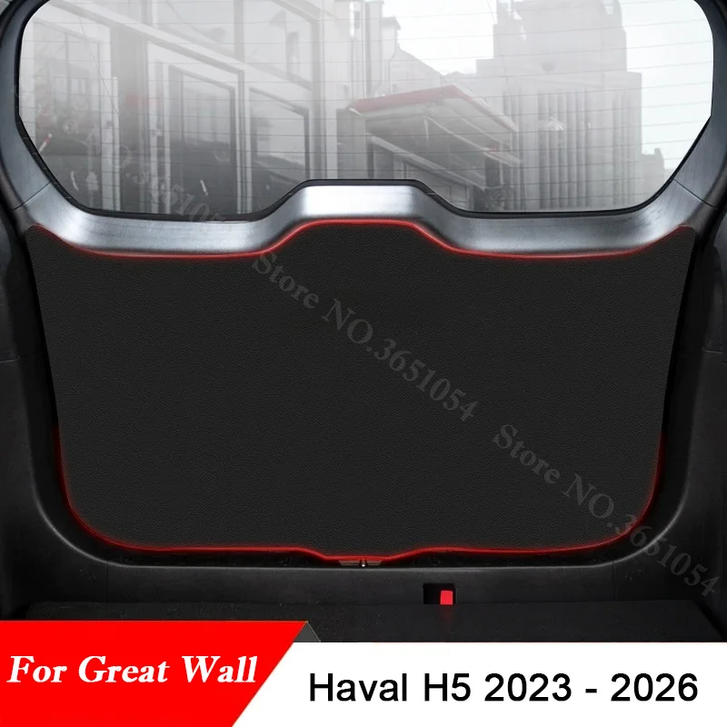 For Great Wall Haval H5 2023 - 2026 Car Trunk Door Anti Kick Pad Tailgate Anti Dirt Protective Mat Cargo Liner Auto Accessories