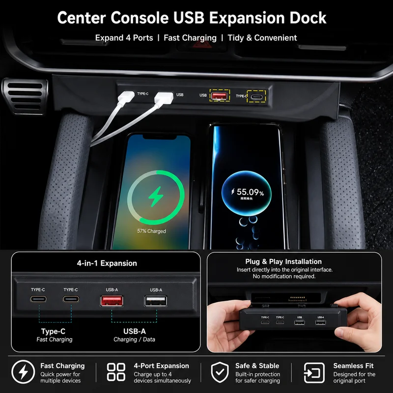 For 2023 Jetour Traveler Cente - Usb C Hub recension och pris