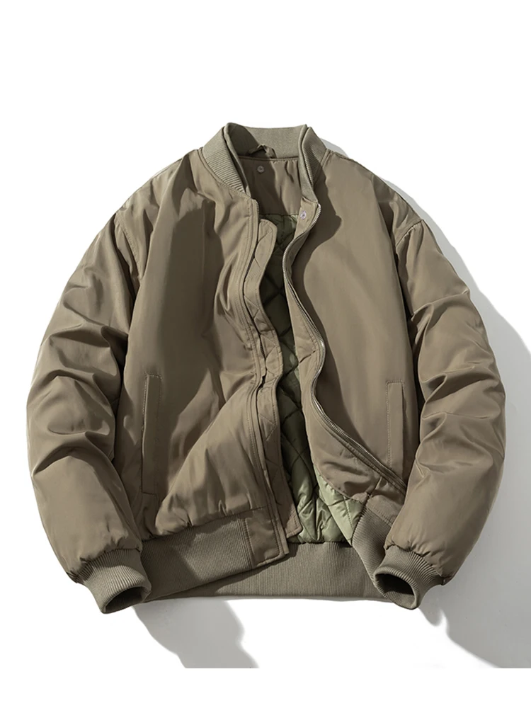 

Ретро спецодежда Jaet Pilot Coat Мужская пара Американская простая цветная бейсбольная одежда Осень-зима Thiened Cotton Clo...