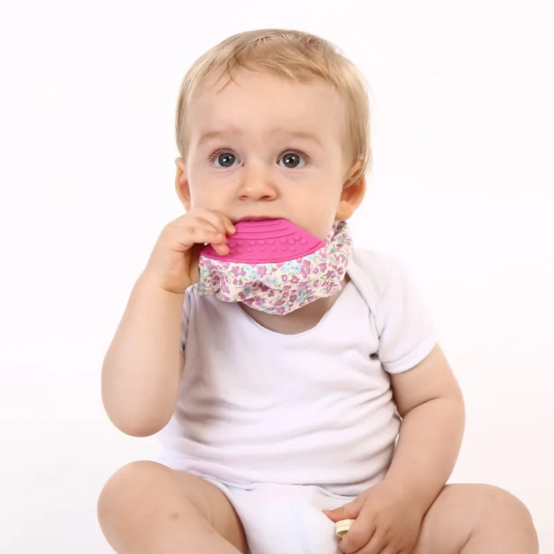 Waterdichte Baby Bandana Slabbetjes Met Tandjes Speelgoed 100% Zacht Katoen Slabbetjes Super Absorberend Kwijlen Slabbetje Met Bijtring Voor Jongens & Meisjes