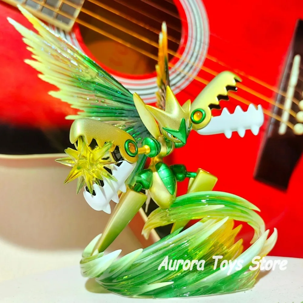 13cm/5.12in anime pokemon figura mega scizor figuras de ação estátua pvc desktop ornamentado coleção modelo brinquedos presentes