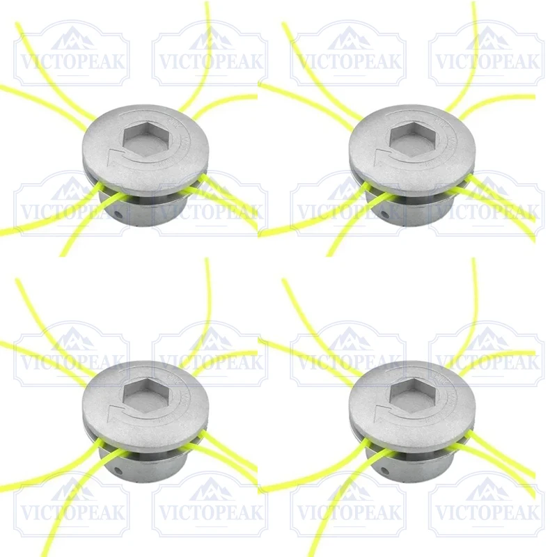 

4 Pieces Grass Trimmer Garden Parts Gasoline Brush Cutter Accessories Mowoer Parts Brushcutter Head Universal Brushhead