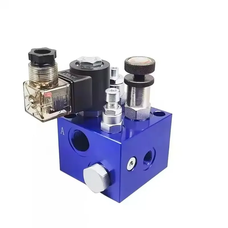 ET02 Hydraulic Valve Block Manual Adjustable Pressure Valve for Hydraulic Station Lift Platform