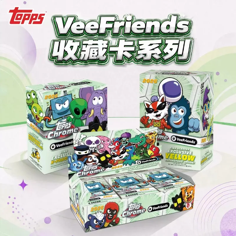 Caja Mega de Valor Topps VeeFriends 2026 Sellada de Fábrica, Caja Sorpresa de Tarjetas Coleccionables con Características de Personajes GaryVee y Animales, Regalo Coleccionable