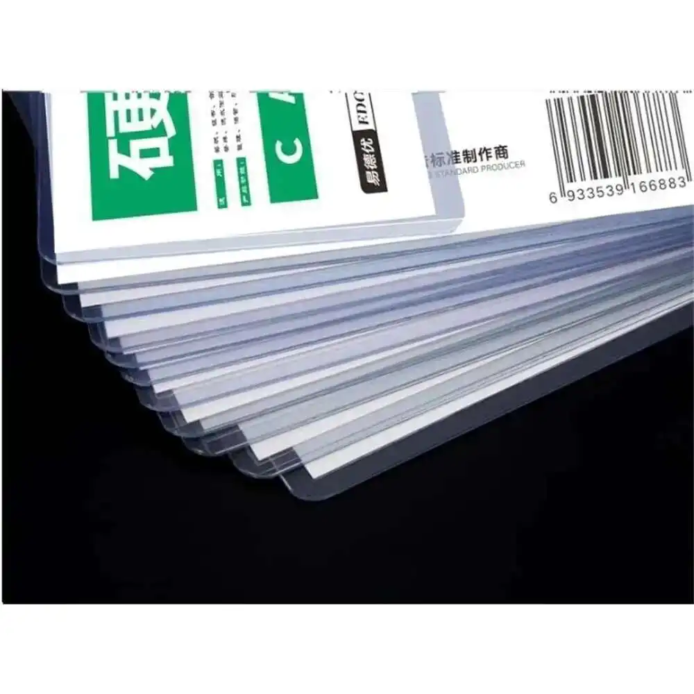 1Pack Vinyl Pouch Sign Holder A4 A5 Tag Price Hard Card Case Label Sleeve Plastic Bag Pvc Envelope Protective Cover Sheet Pocket