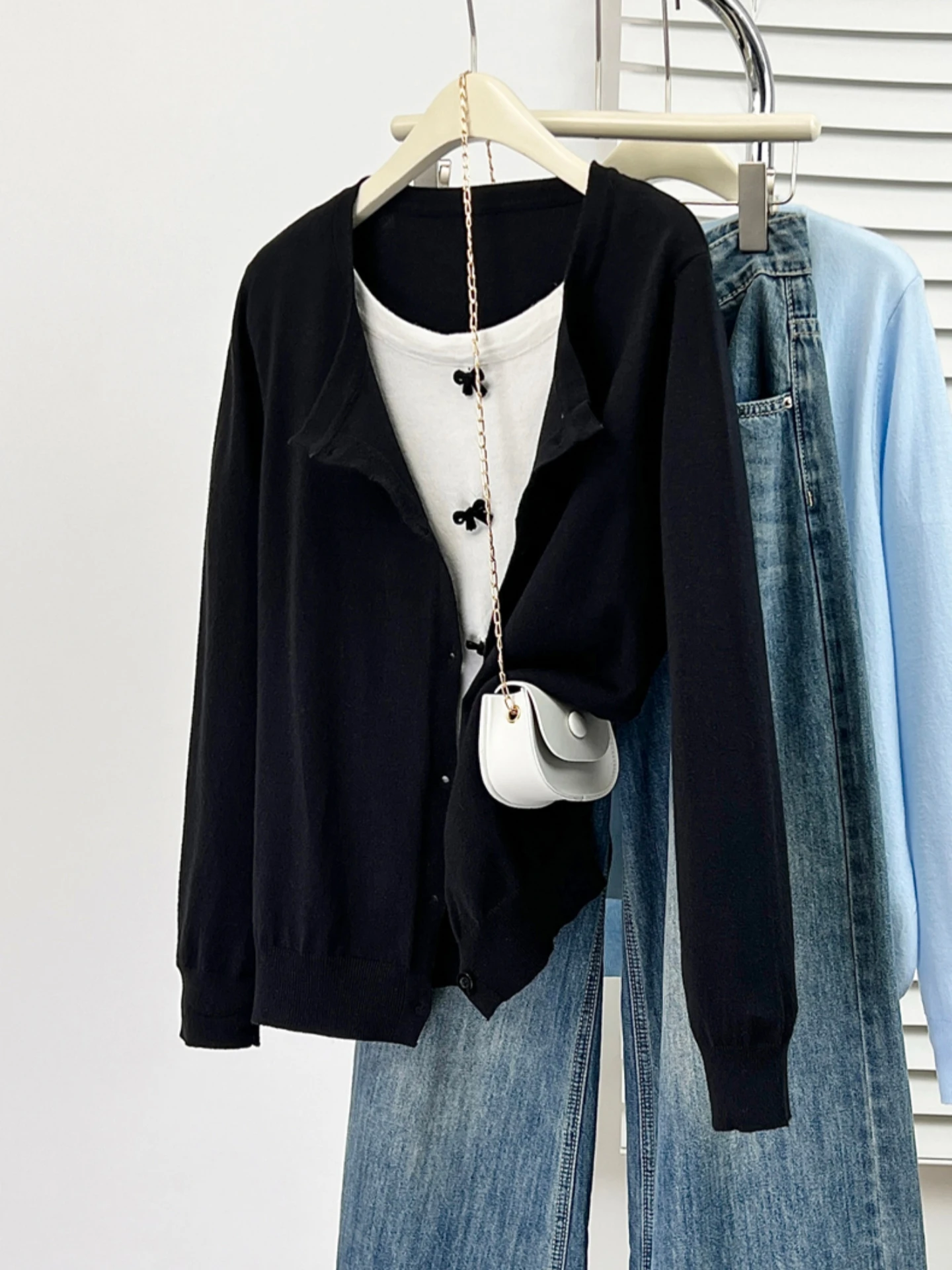 

Fashionable Knot Long Sleeve Knitwear Women's Spring Autumn plus Size Slimming Stylish Top Korean Style Loose Fit