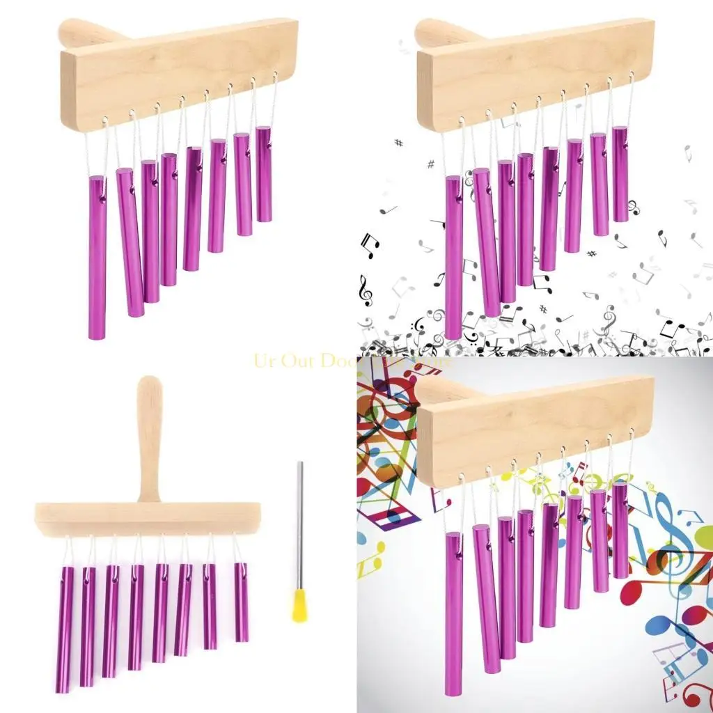 

Наборы игрушек 77UF Bar Chimes, 8-тональный ручной колокольчик с молотком для музыкального обучения