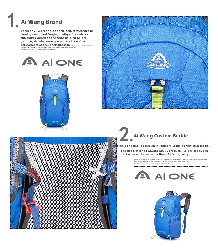 25L Sports Hiking Outdoor Backpack Camping Climbing Bag Nylon Multifunctional Bicycle Bike Bag Travel Shoulder Bag for Men Women - Image 6