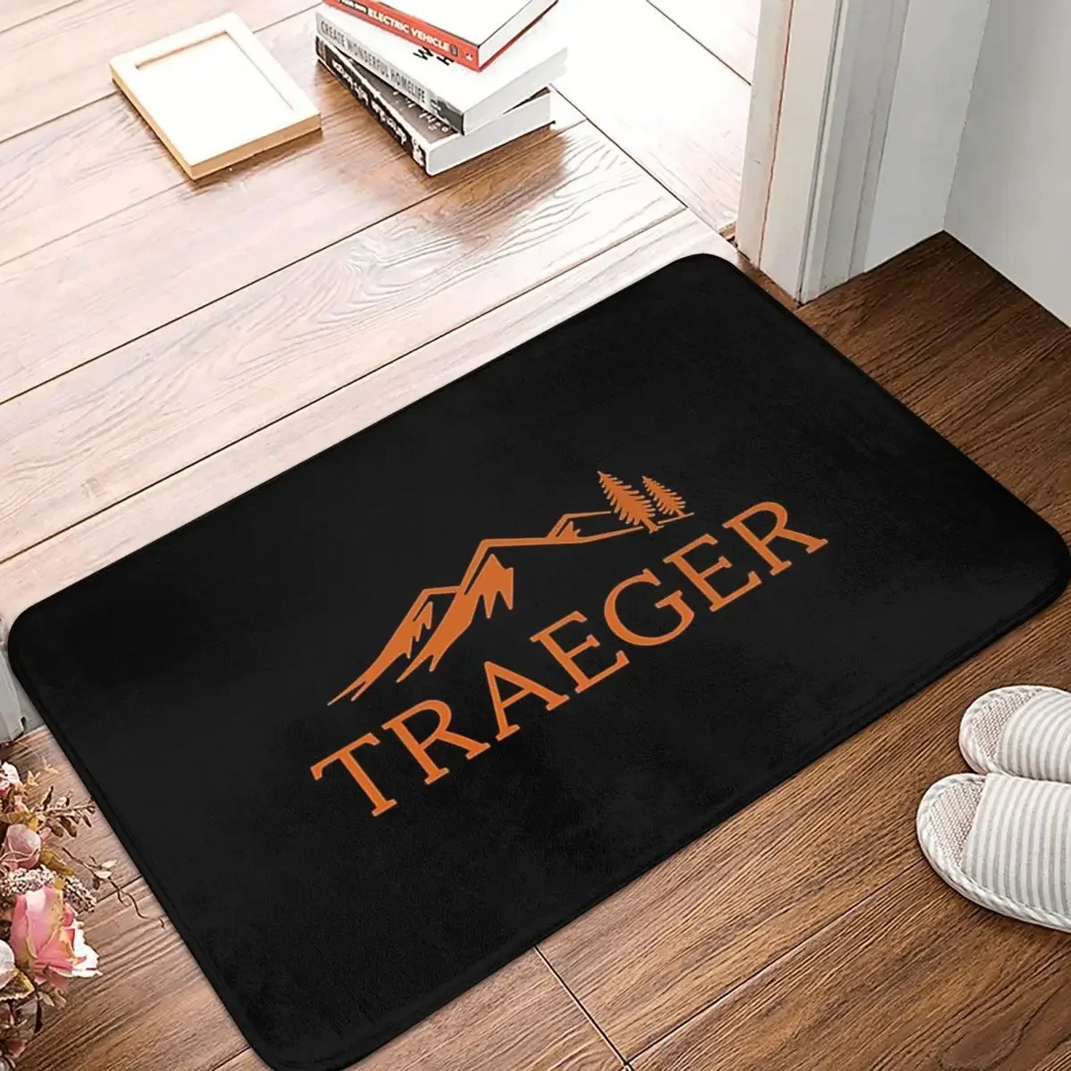 Traeger Pellet Grill Smoke BBQ Essential Doormat Rug Carpet Mat Footpad Anti-slip Dust-Proo Front Room Corridor Kitchen Bedroom