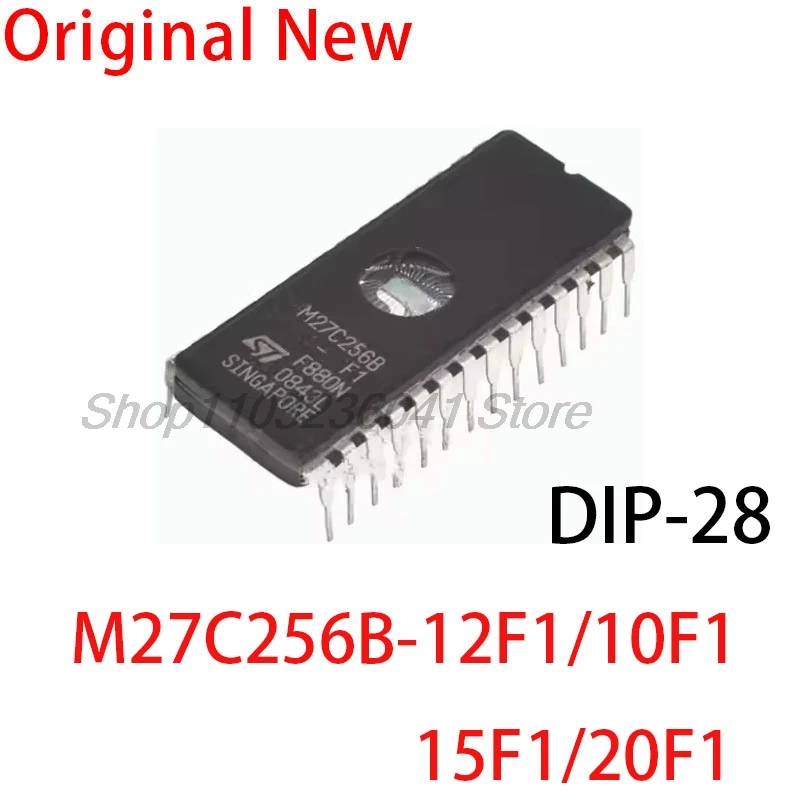 5PCS M27C256-10F1 M27C256B-10F1/12F1/15F1/20F1 M27C256 27C256 M27C256B DIP28 IC EPROM UV 256KBIT 100NS Memory Chips best Quality