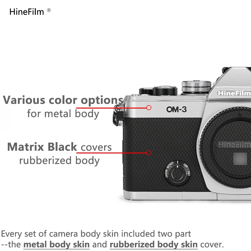 Hinefilm Skin for Olympus OM3 Camera Decal Skins For Olympus OM-3 Camera Sticker Protector Wrap OM 3 Camera Cover Skin