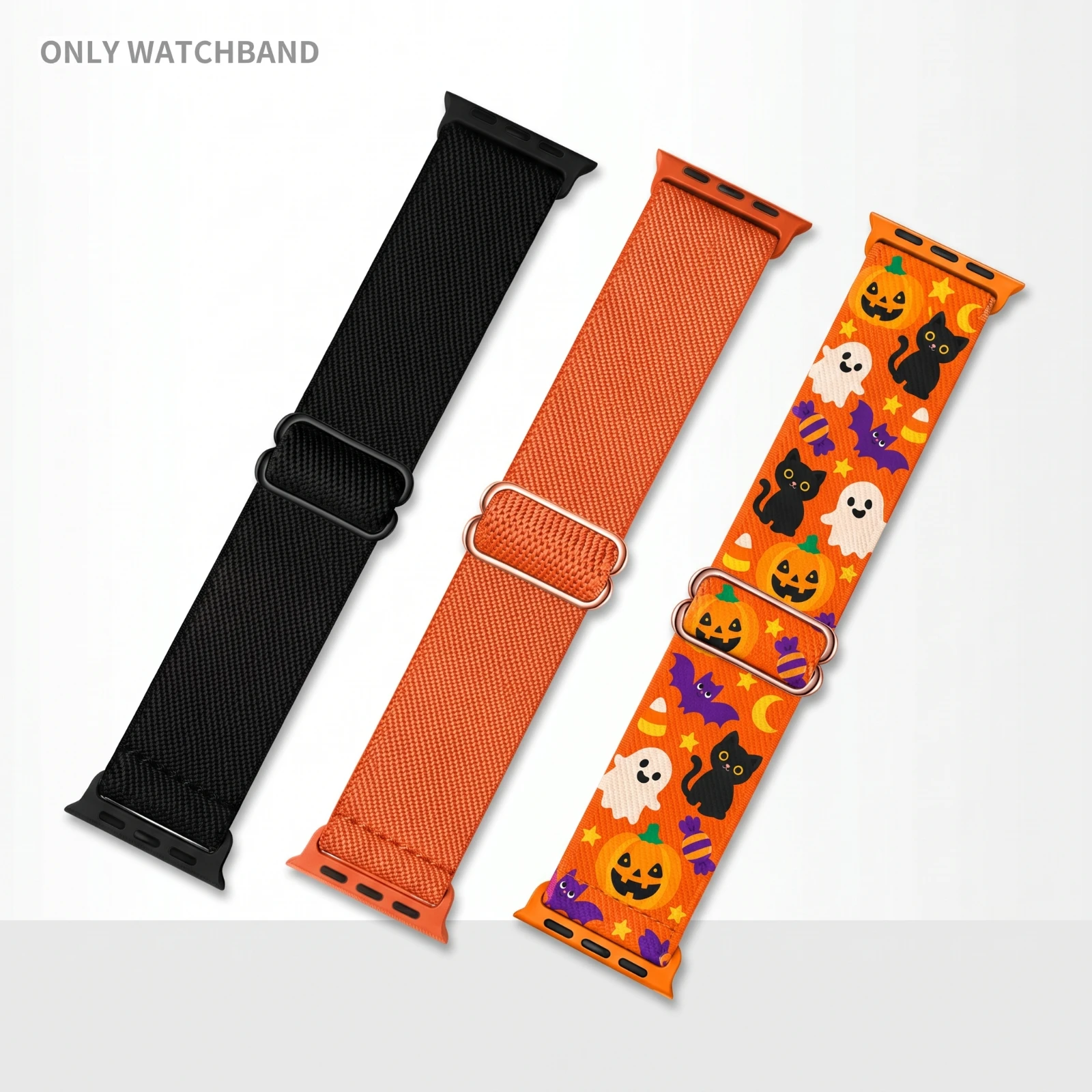 3 Pack Halloween Stretchy Band Compatible for Apple Watch 38-49mm,For Apple Watch SE Ultra Series 12 11 10 9 8 7 6 5 4 3 2 1
