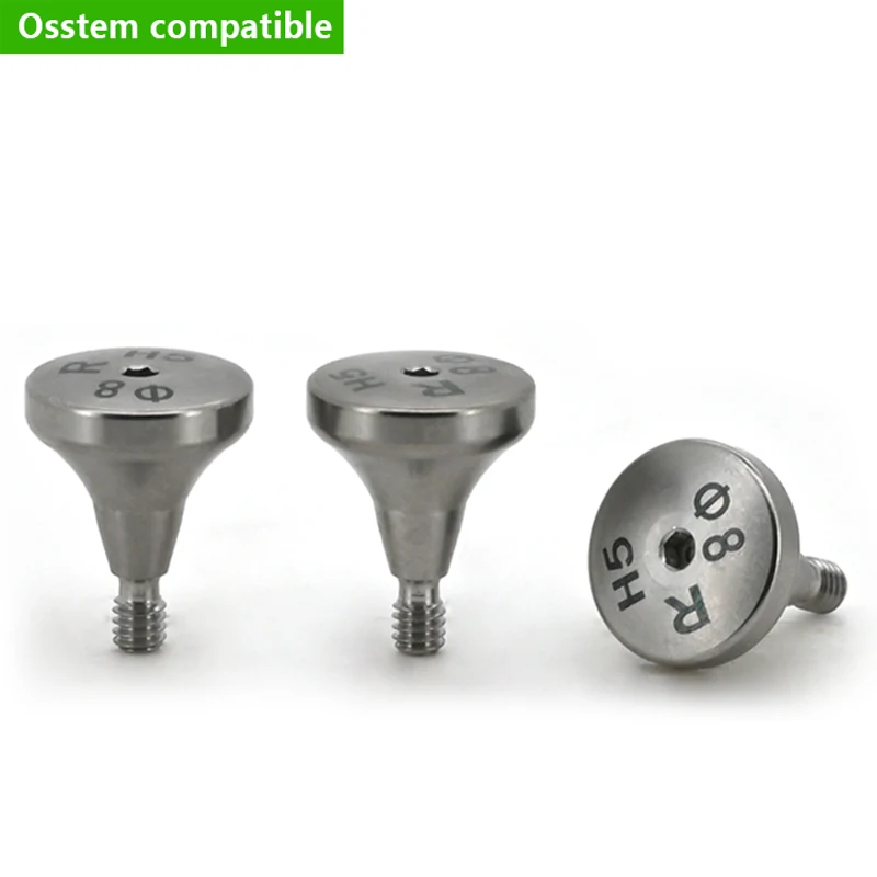 Dentistry Accessories Titanium Grade 5 for Osstem Healing Abutment Healing Cap Service Custom CNC Machined for Dental